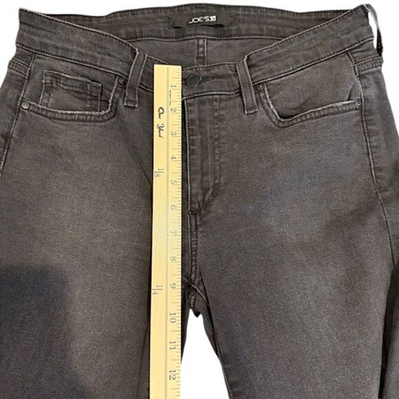 Joe's Jeans Tularose Skinny Ankle Stonewash Black Frayed Hem Jeans Size 29 - Picture 11 of 13